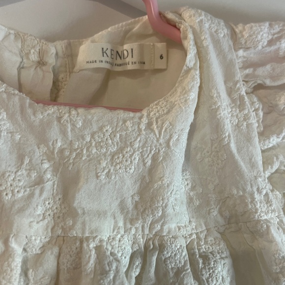 Bundle 2 pc outfit Polo Ralph Lauren White Floral Ruffle Shorts & Kendi shirt - Picture 11 of 13